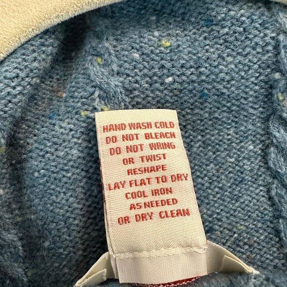 Sundance Womens Lambswool Cable Knit Sweater Dress Size L Cozy Artisan Boho - Picture 4 of 7